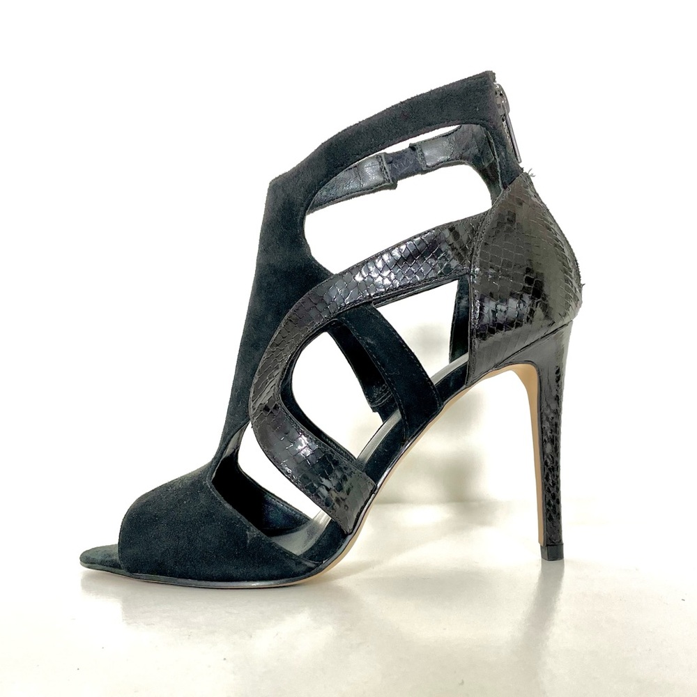 Sexy Black Cage Heels 6.5